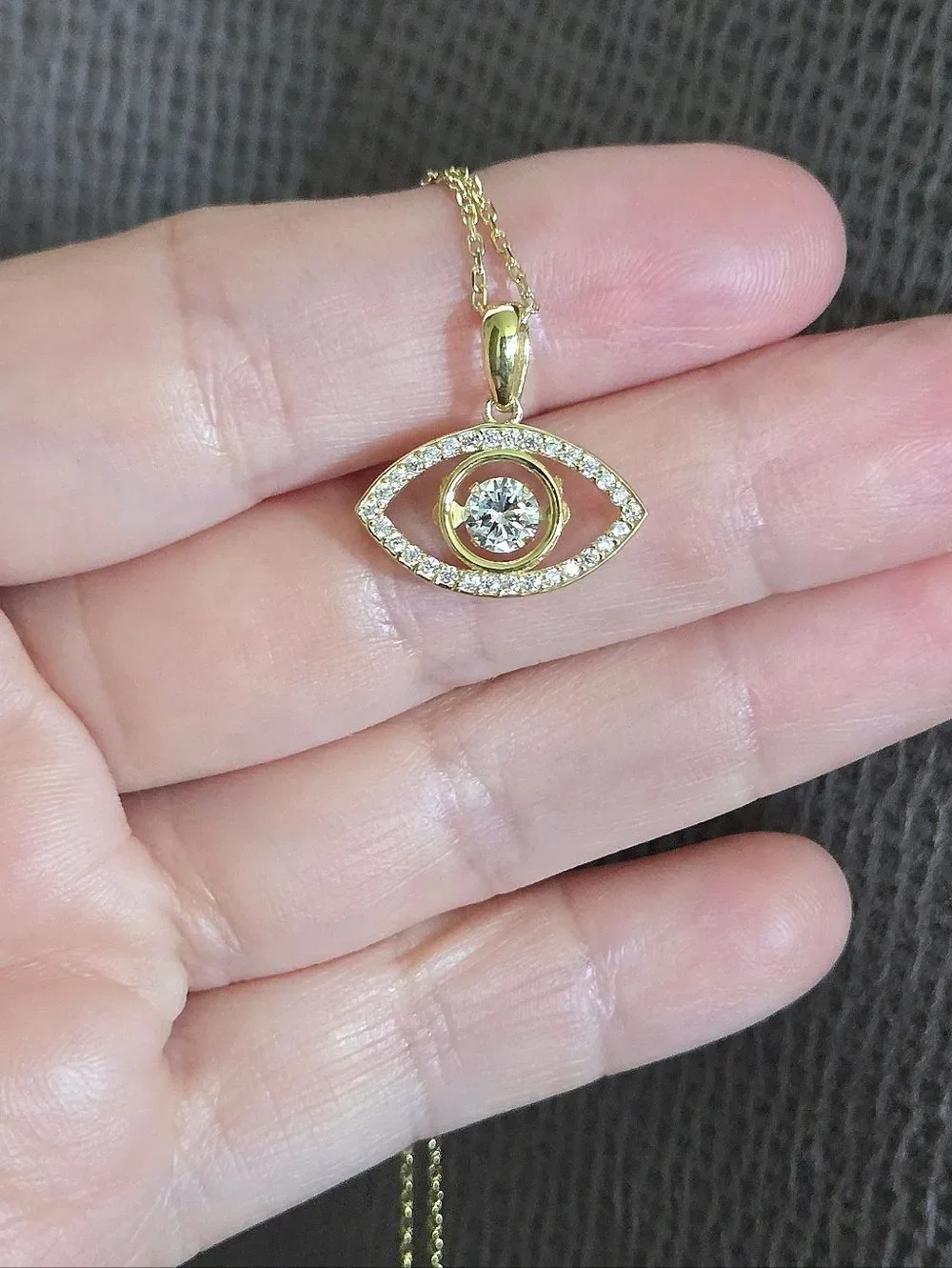 Fancy Silver🤍 Evil Eye🧿 Pendant Necklace